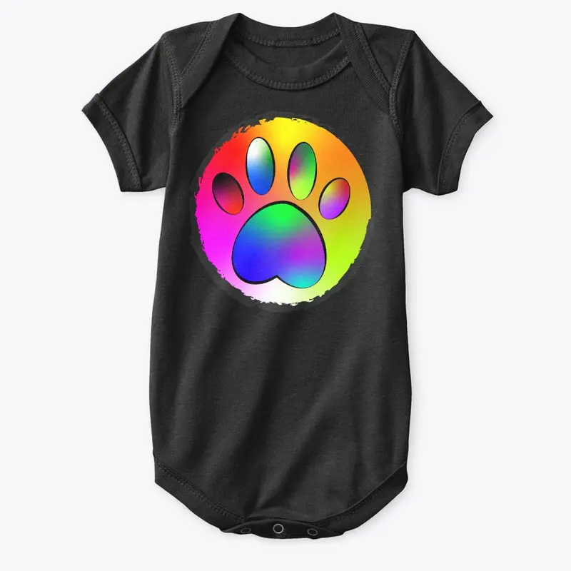 Rainbow Paw print