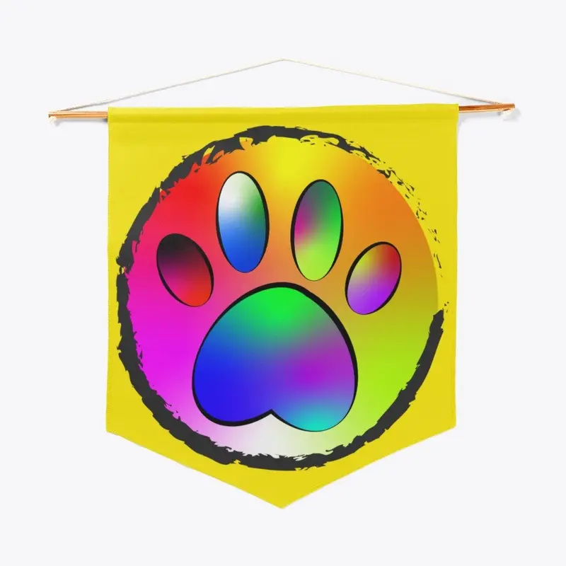 Rainbow Paw print