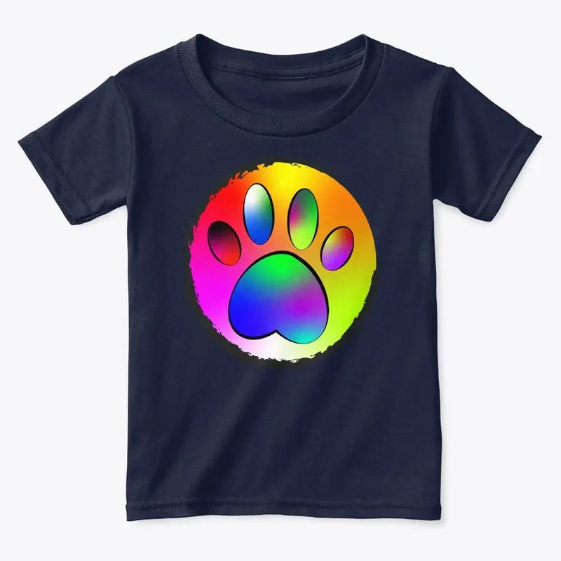 Rainbow Paw print