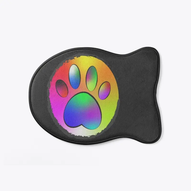 Rainbow Paw print