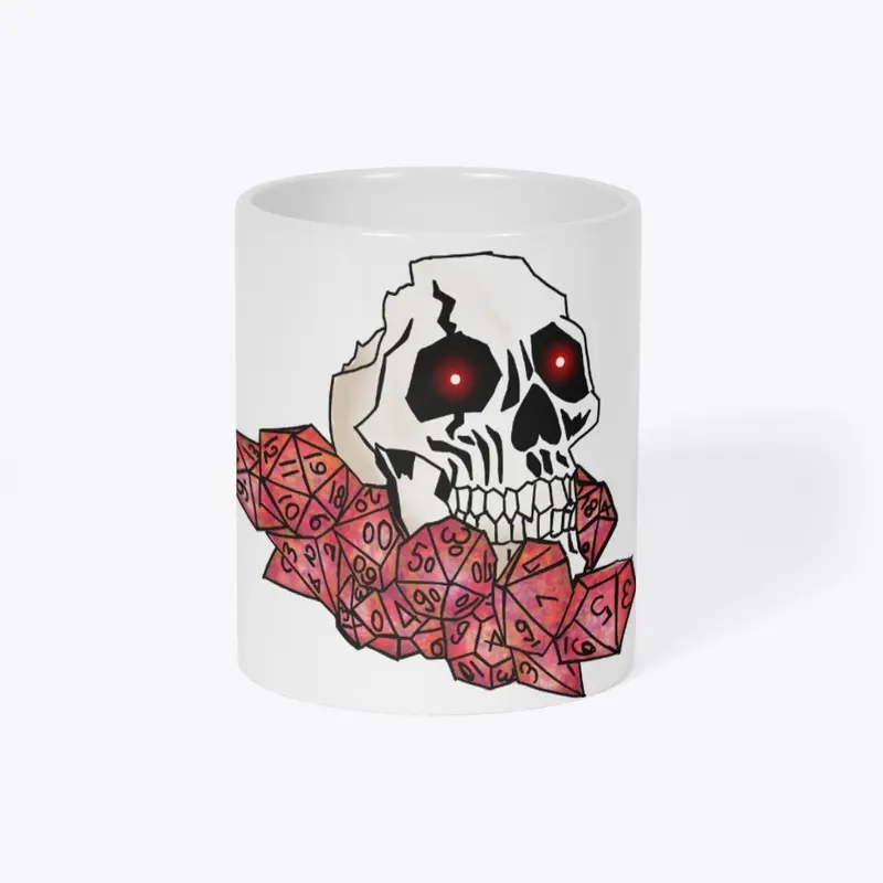 skull and dice